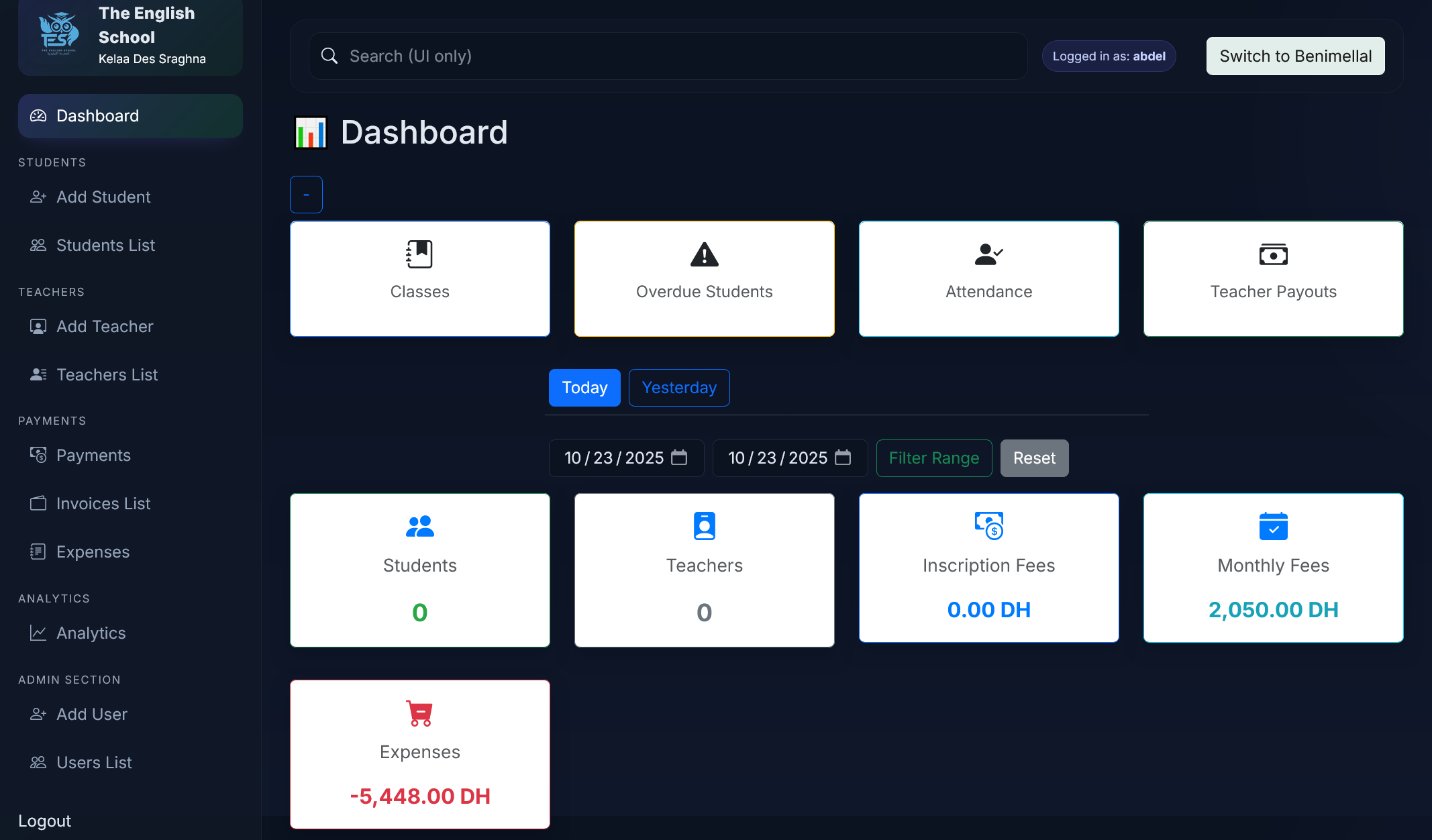 School Management System